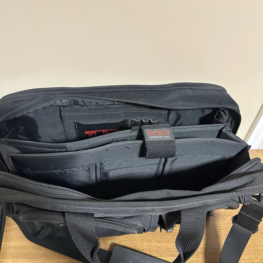 VTG TUMI Safeport Laptop Briefcase Ballistic Nylon Travel Bag w/ Straps 90s USA